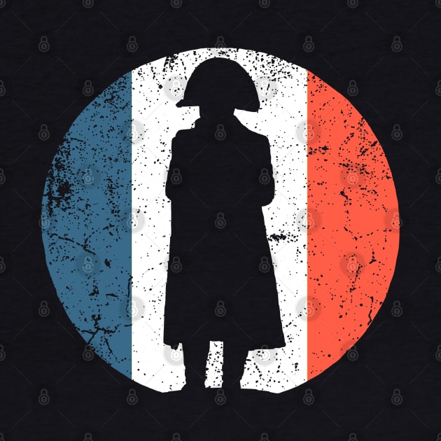 Napoleon Bonaparte - French Flag Silhouette by Distant War